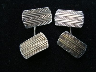 50scufflinks 1950s Mens Solid Silver Cufflinks