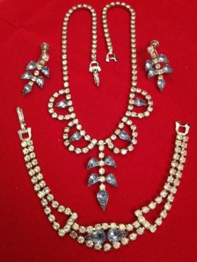 IMG 06761 1940s Blue and Crystal Rhinestone Set