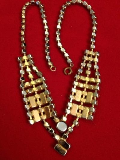 IMG 0689 1950s Purple diamante Necklace