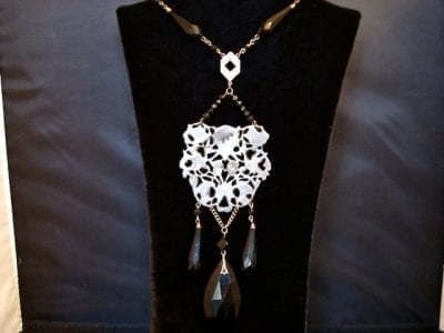 gothicnecklace Gothic Victorian glass necklace