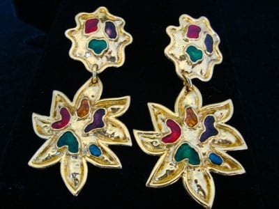 runwayvintage 1980s Rare Runway Vintage Edouard Rambaud Paris Earrings