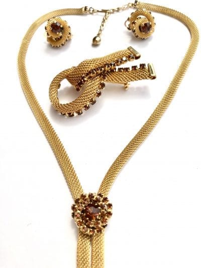 1950s Gold Necklace Parure