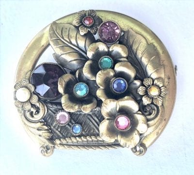 Neiger Flower Basket Brooch