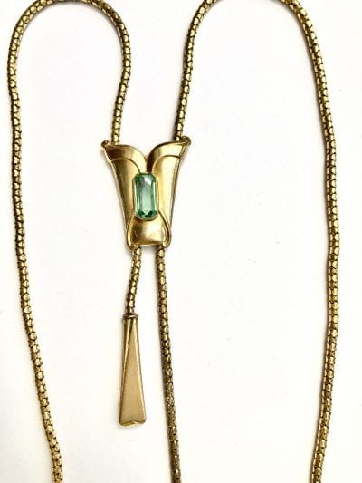 1960s Aquamarine Gold Necklace