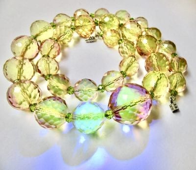 1920s Czech Uranium Necklace