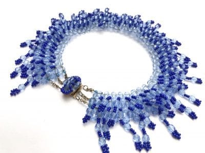 1950s Blue Collar Necklace