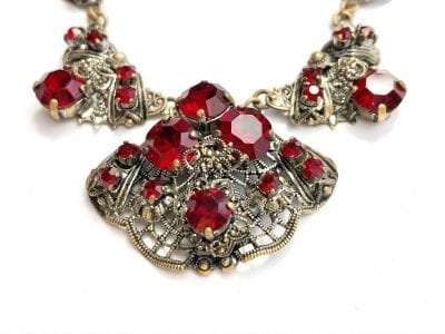 1930s Czech Filigree Necklace