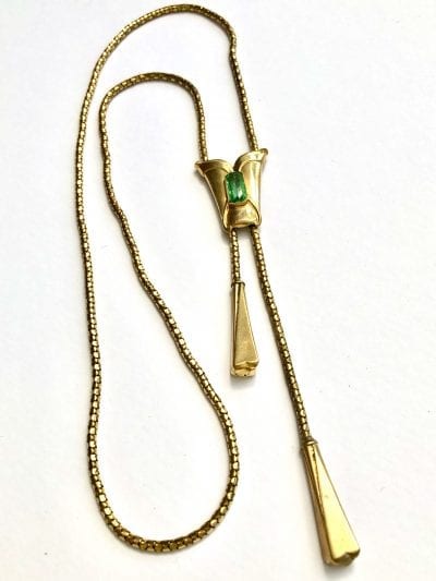 1960s Aquamarine Gold Necklace
