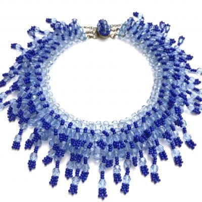 1950s Blue Collar Necklace