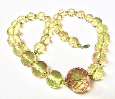 1920s Czech Uranium Necklace