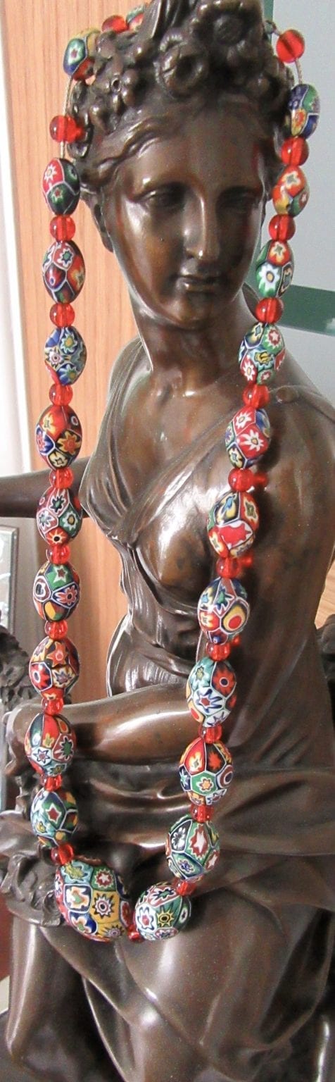 Millifiori glass beads