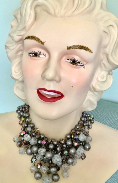1950s Grey Pearl Necklace