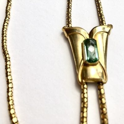 1960s Aquamarine Gold Necklace