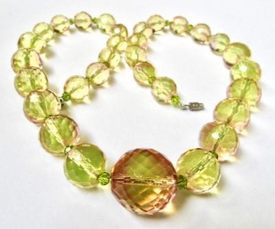 1920s Czech Uranium Necklace