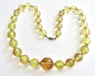 1920s Czech Uranium Necklace