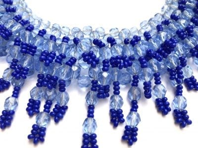 1950s Blue Collar Necklace