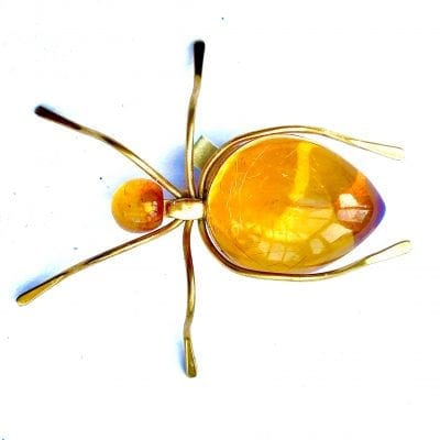 1930s Bakelite Ant Brooch