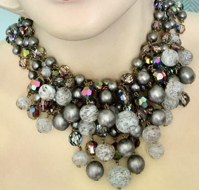 1950s Grey Pearl Necklace