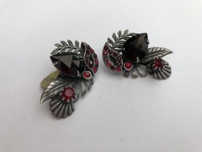 Askew Red Earrings