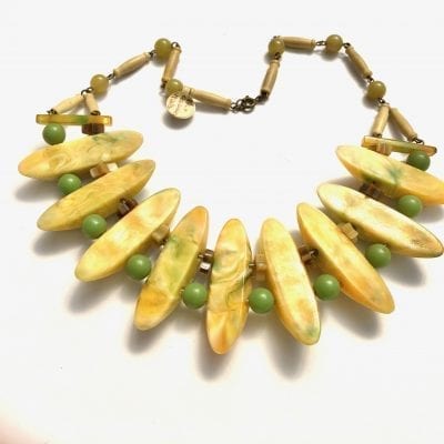 1930s Bakelite & Celluloid Necklace