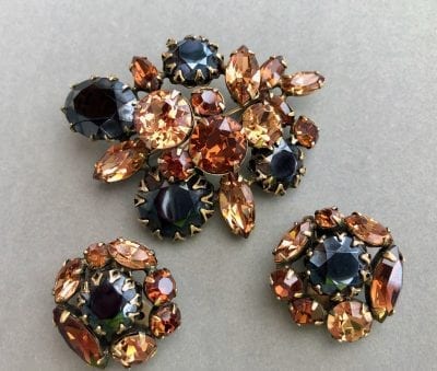 Regency 1950s Brooch Set