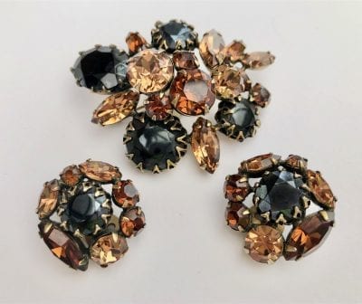 Regency 1950s Brooch Set