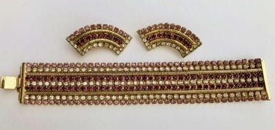 1950s Hobe Bracelet & Earrings