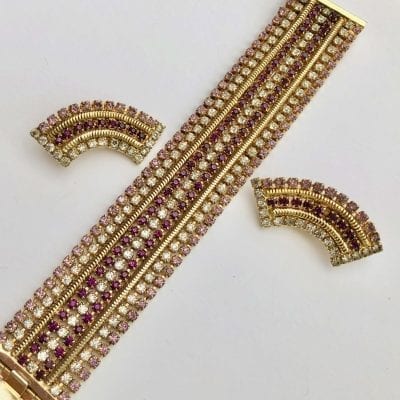 1950s Hobe Bracelet & Earrings