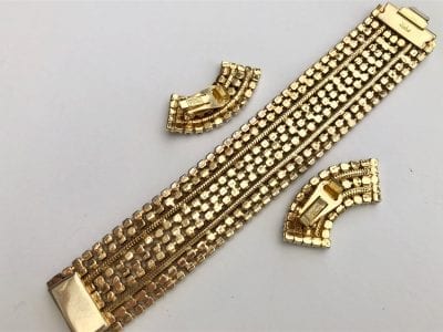 1950s Hobe Bracelet & Earrings