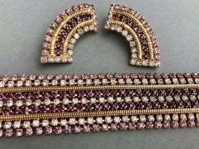 1950s Hobe Bracelet & Earrings