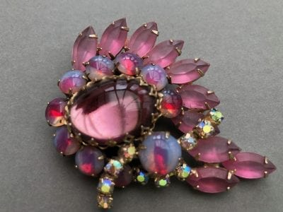 1950s Pink Brooch