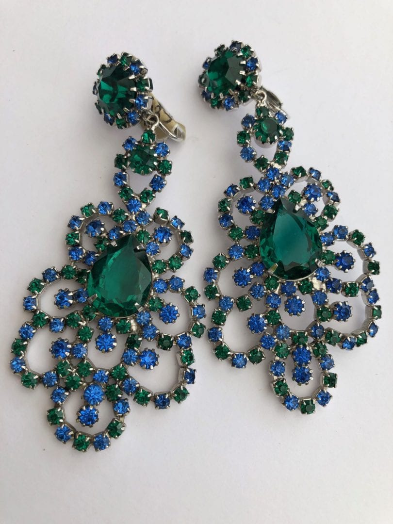 Hattie Carnegie 1950s Earrings - SOLD - Jewels Past | Vintage Costume ...