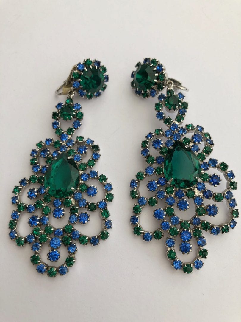 Hattie Carnegie 1950s Earrings - SOLD - Jewels Past | Vintage Costume ...