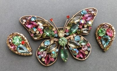 Weiss 1960s Butterfly Brooch