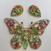 Weiss 1960s Butterfly Brooch