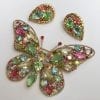 Weiss 1960s Butterfly Brooch