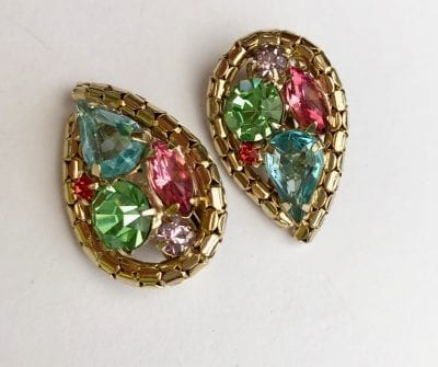 Weiss 1960s Clip Earrings