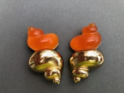 Christian Dior Shell Earrings