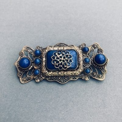 Neiger 1920s Blue Brooch