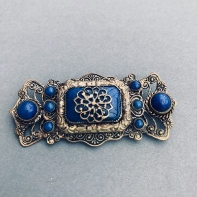 Neiger 1920s Blue Brooch