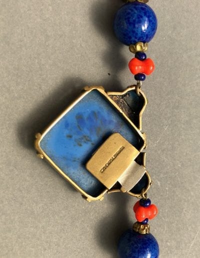 1920s Czech Lapis Necklace