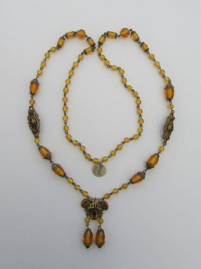 1920s Neiger Amber Necklace