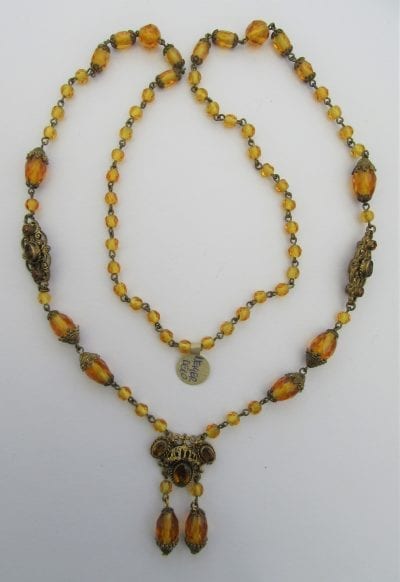 1920s Neiger Amber Necklace