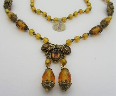 1920s Neiger Amber Necklace