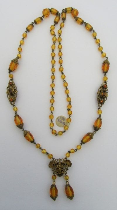 1920s Neiger Amber Necklace