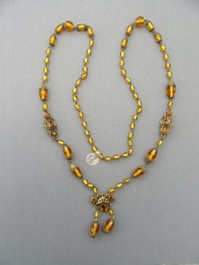 1920s Neiger Amber Necklace