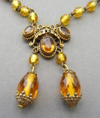 1920s Neiger Amber Necklace