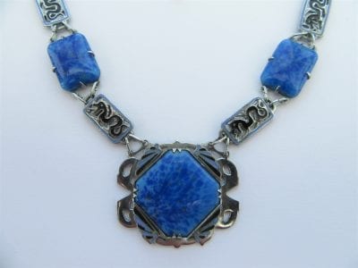 1920s Lapis Blue Necklace
