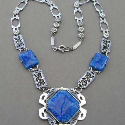 1920s Lapis Blue Necklace