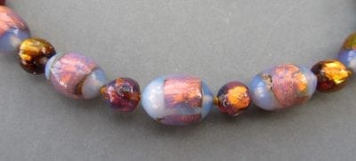 1920s Foil Glass Beads
